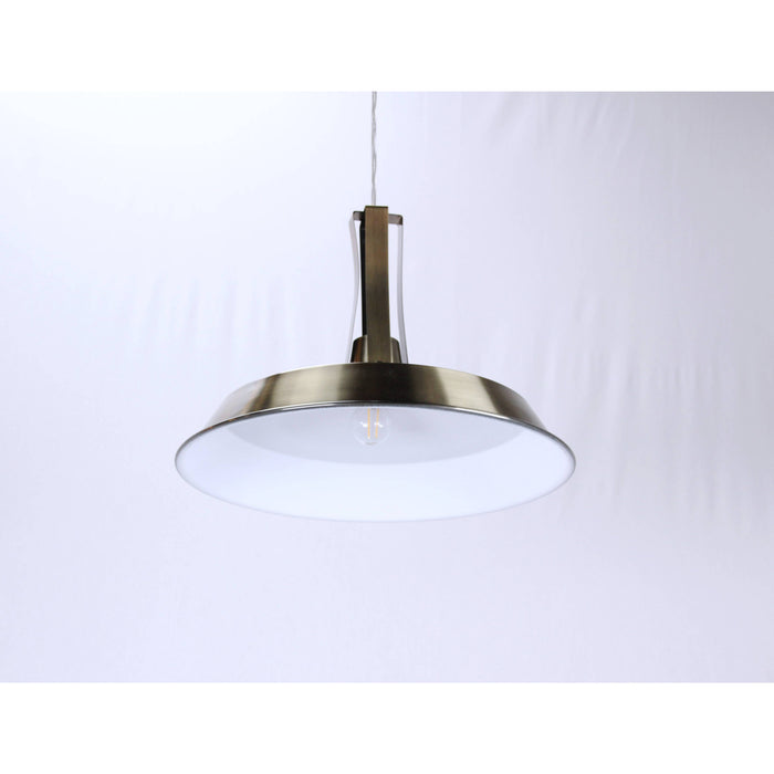 LAMP. COLGANTE BRONCE ANTIGUO 1L E27 60W