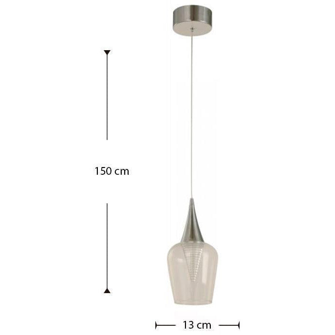 Lámpara Led Techo Cromo 6W 100-240V 3000K