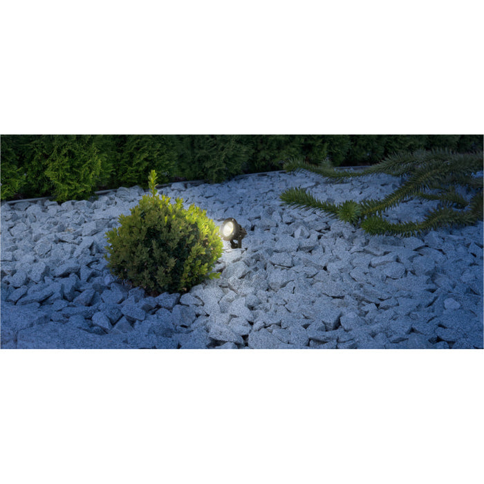 LAMP. LED EXT. REFLECTORA NEGRO 1L 10W 85-265V 3000K (CONVERTIBLE A ESTACA)