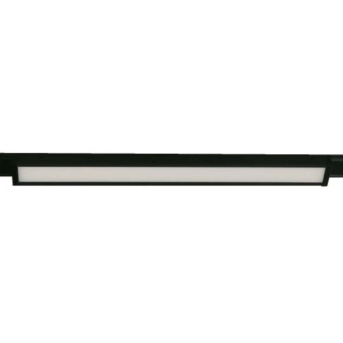 LAMP. LED TECHO RIEL NEGRO 1L 10W 48V 3000K