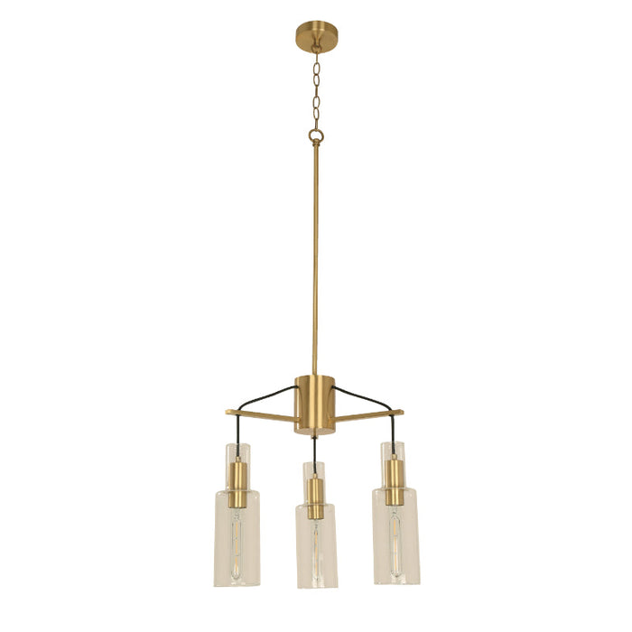 Lámpara Colgante Bronce 3L E27 60W