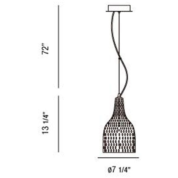 LAMP. COLGANTE PEQUEÑO ALTIMA TRANSPARENTE 1L E26 60W DIM