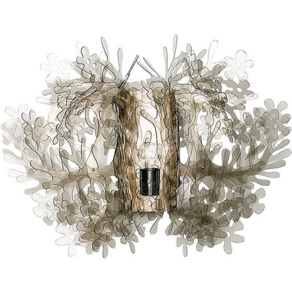 LAMP. PARED FIORELLA FUMÉ 1L E14 25W DIM