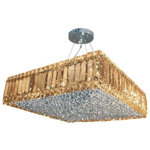LAMP. COLGANTE CRISTAL CROMO 10L GU10 5W