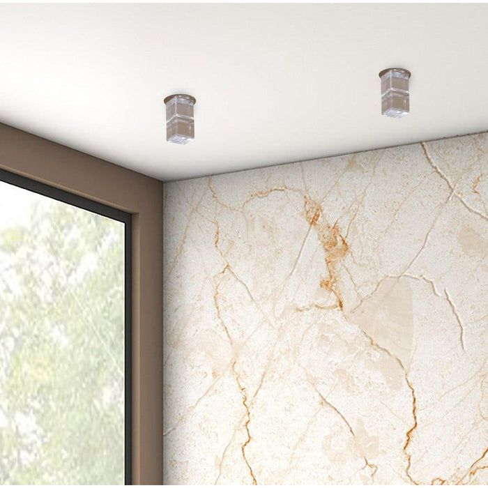 DOBLE CUBO RECTO CRISTAL STATERLED VERSION PLATEADO