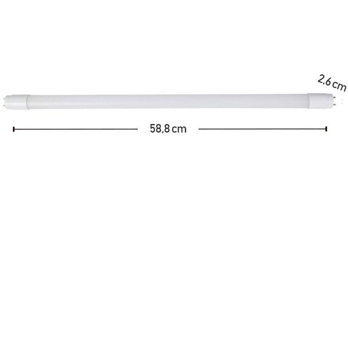 TUBO LED T8 G13 10W 100-277V 4000K  PLASTICO
