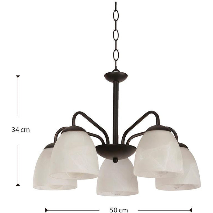 LAMP. COLGANTE CHOCOLATE 5L E27 60W