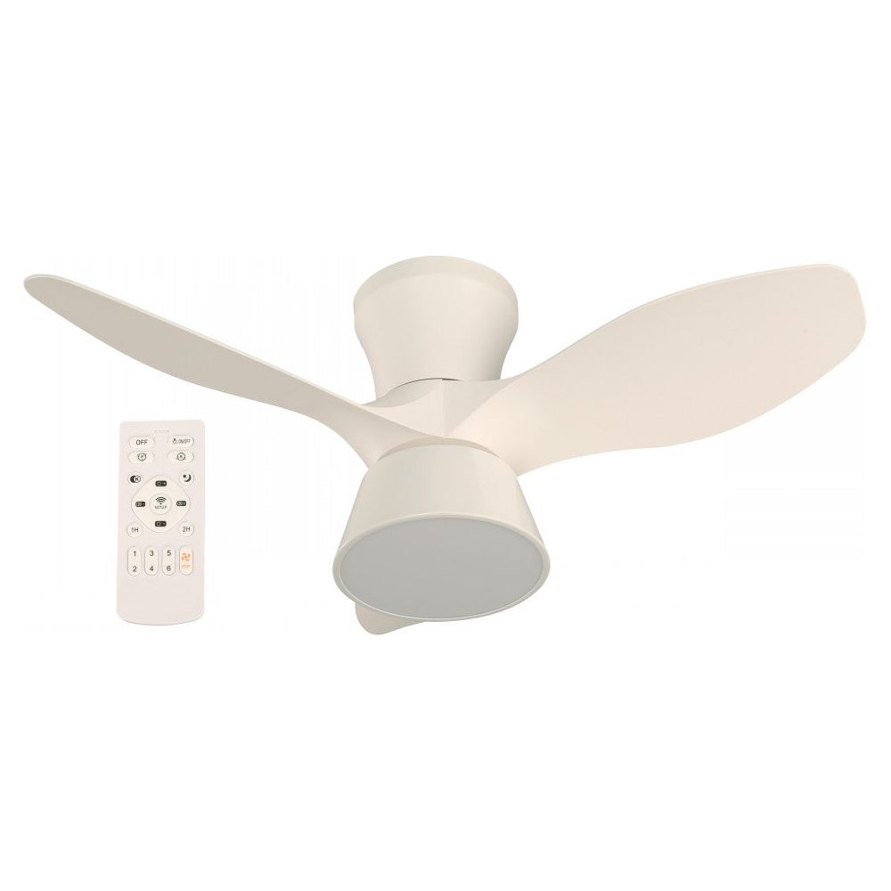 VENTILADOR LED DE TECHO BLANCO 32" DC 22W 100-240V 3000K/4000K/6500K CONTROL REMOTO