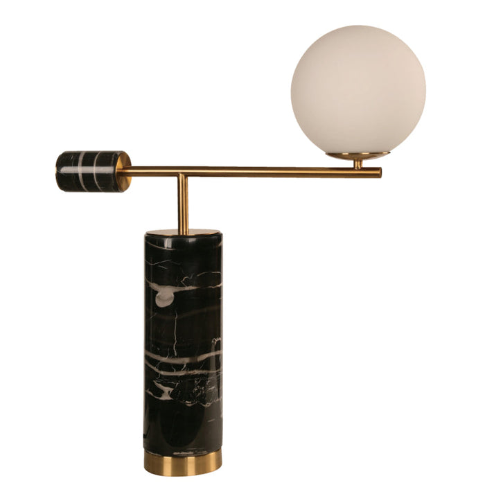 Lámpara Mesa Negro+Bronce 1L E27 40W