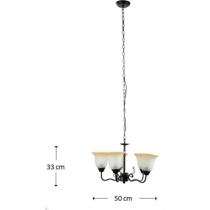 LAMP. COMBO TECHO Y PARED NEGRO E27 60W