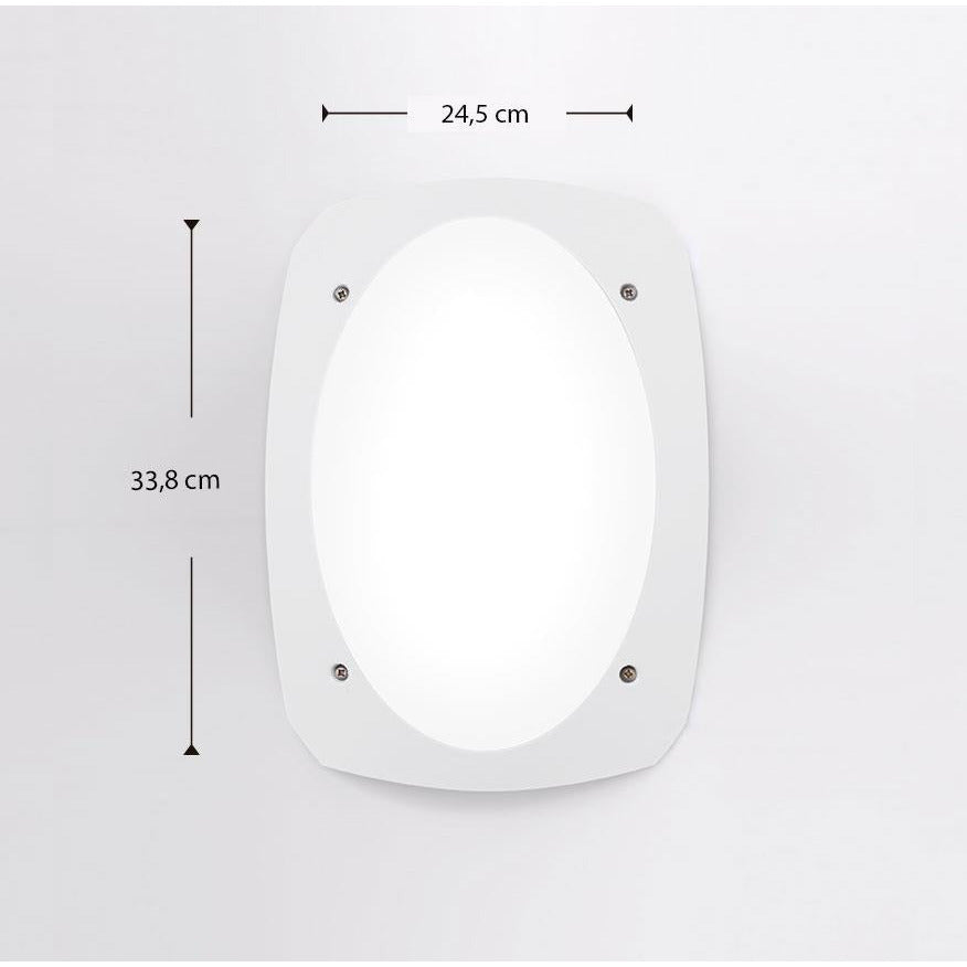 LAMP. EXT. PARED CECCHI BLANCO 1L E27