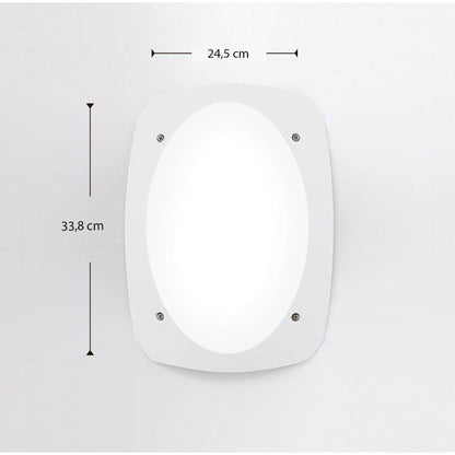 LAMP. EXT. PARED CECCHI BLANCO 1L E27
