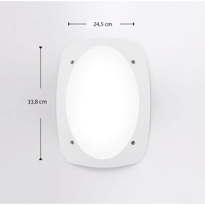 LAMP. EXT. PARED CECCHI BLANCO 1L E27