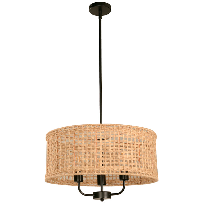 LAMP. COLGANTE NEGRO 3L E27 40W