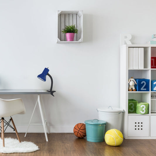 LAMP. ESCRITORIO DE HORQUILLA AZUL Y NEGRO 1L E27 40W