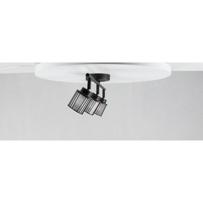 LAMP. TECHO BRONCE CEPILLADO 3L GU10 50W