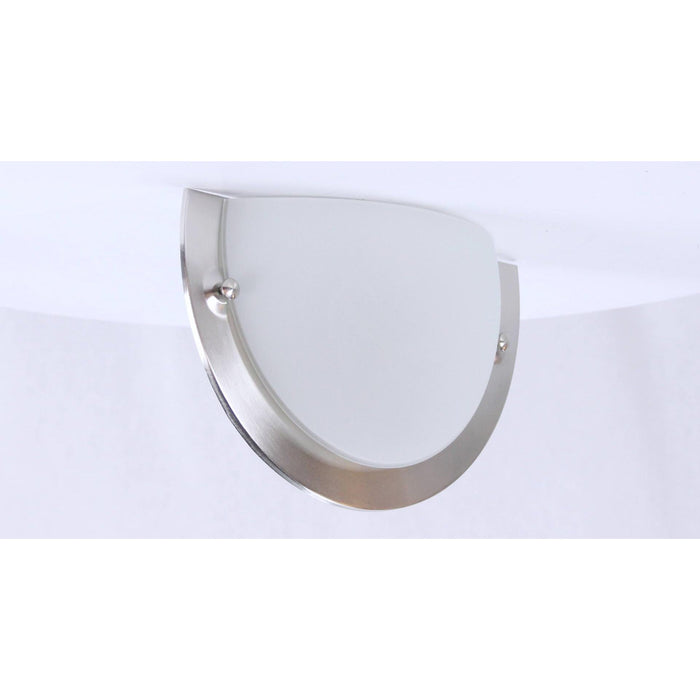 LAMP. PARED NÍQUEL SATINADO 1L E27 60W