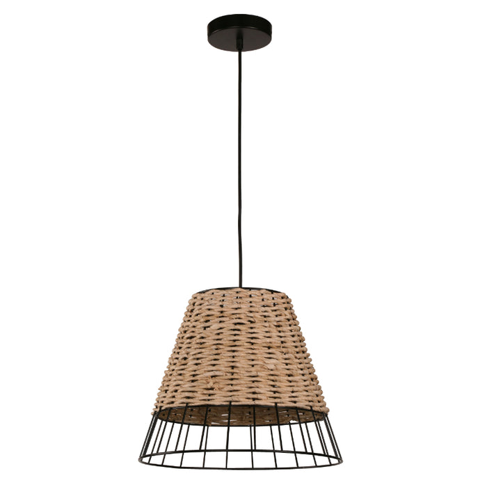 LAMP. COLGANTE NEGRO 1L E27 40W