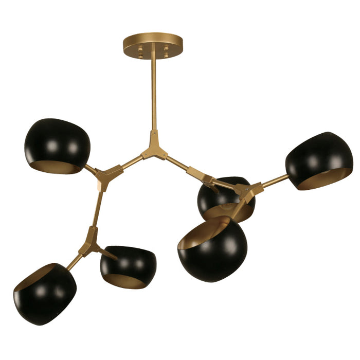 LAMP. TECHO DORADO 6L E27 40W