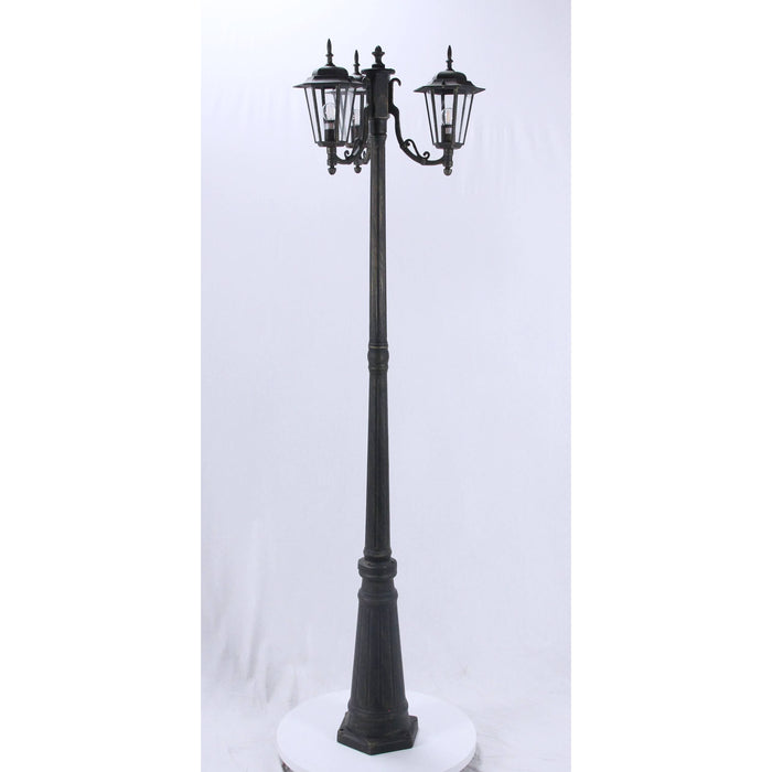 LAMP. EXT. POSTE NEGRO 3L E27 100W