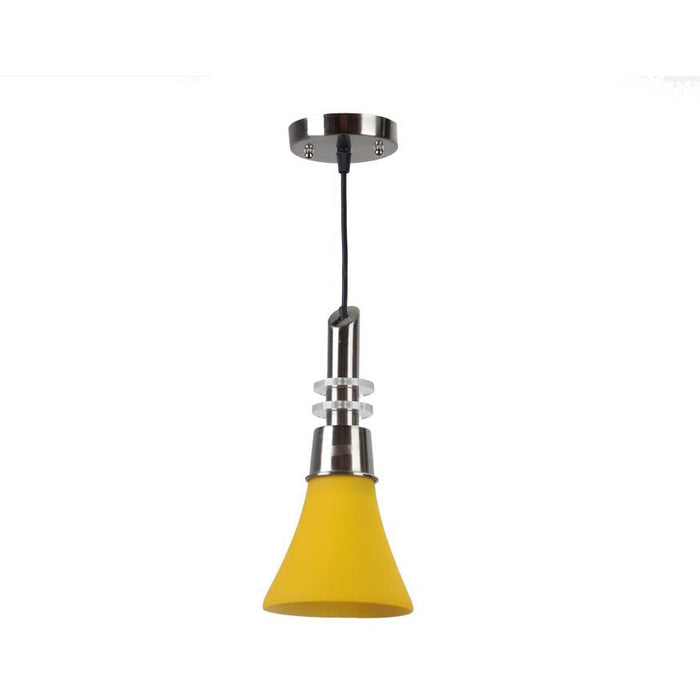 LAMP. COLGANTE AMARILLO 1L E27 60W