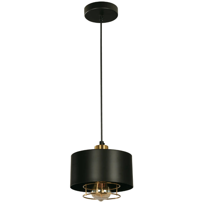 Lámpara Colgante Negro 1L E27 40W