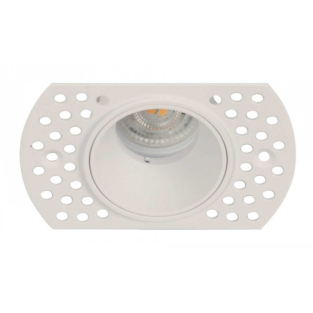 LAMP. EMPOTRABLE DE TECHO BLANCO 1L GU10 10W PARA GYMSUM