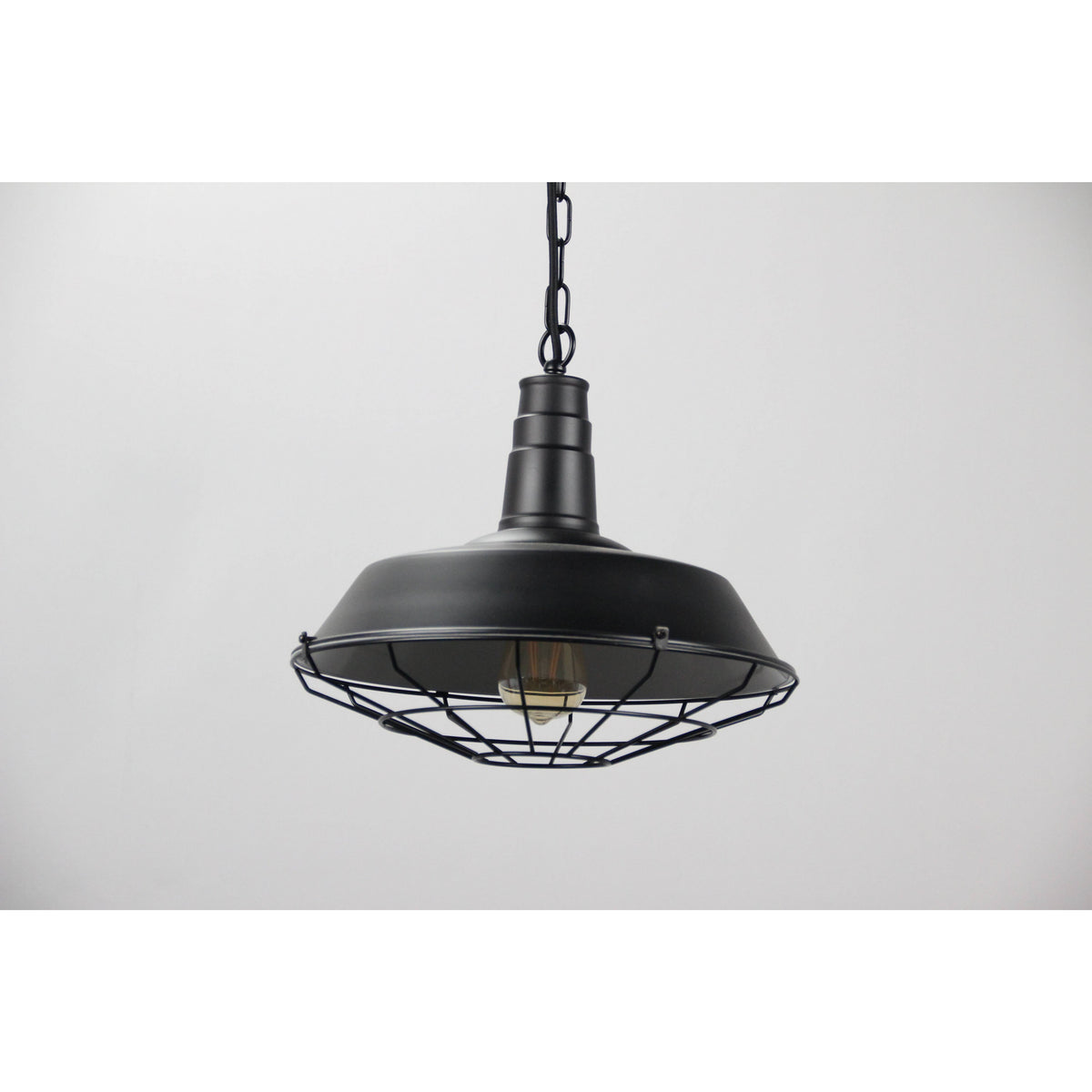 LAMP. COLGANTE NEGRO 1L E27 60W