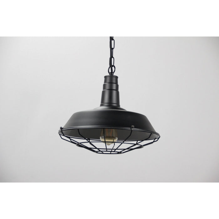 LAMP. COLGANTE NEGRO 1L E27 60W