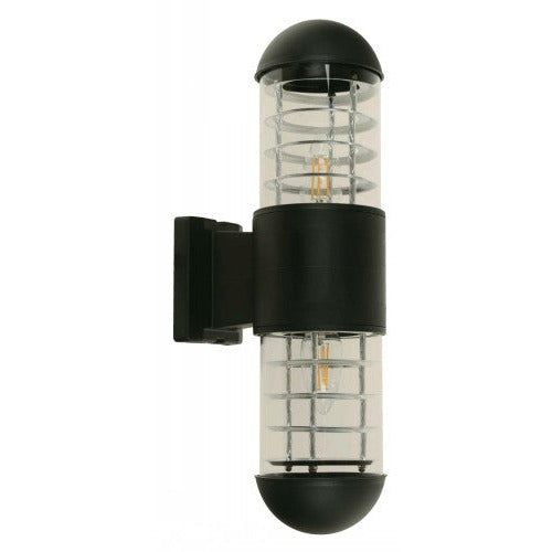 LAMP. EXT. PARED NEGRO 2L E27 10W