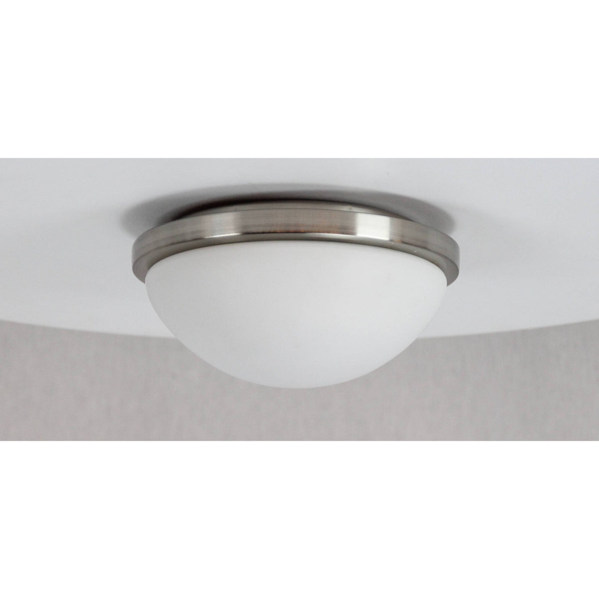 LAMP. TECHO NÍQUEL SATINADO 1L E27 60W