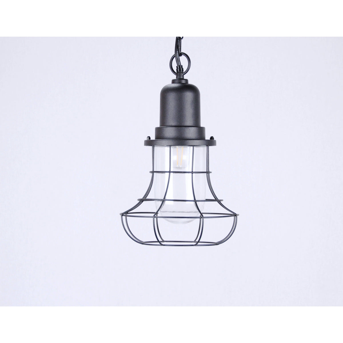 LAMP. EXT. TECHO NEGRO 1L E27 60W