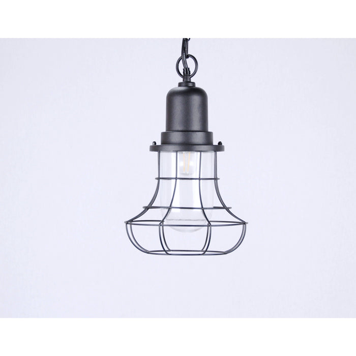 LAMP. EXT. TECHO NEGRO 1L E27 60W