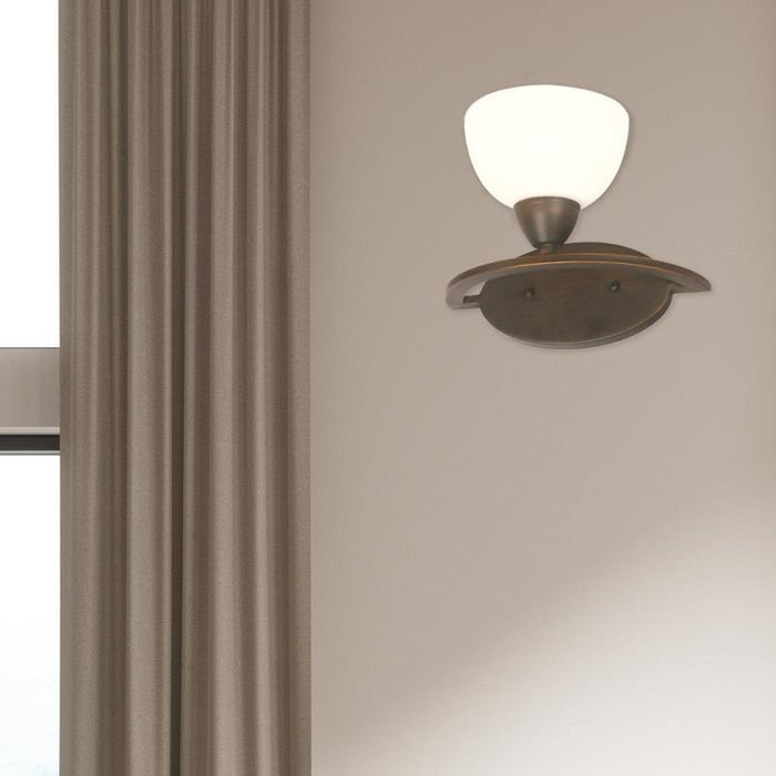 LAMP. PARED CHOCOLATE CEPILLADO NEGRO 1L E27 60W