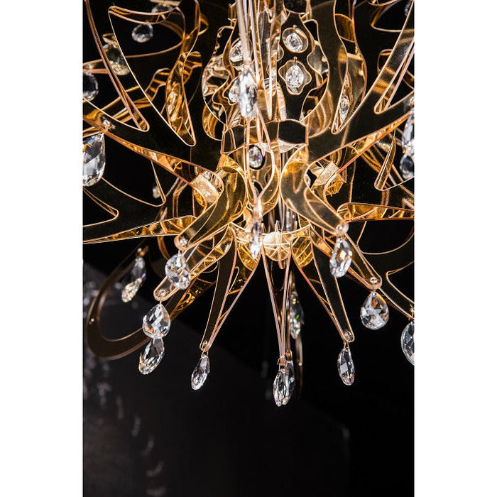 LAMP. COLGANTE LILLIBET DORADO 1L E14 40W
