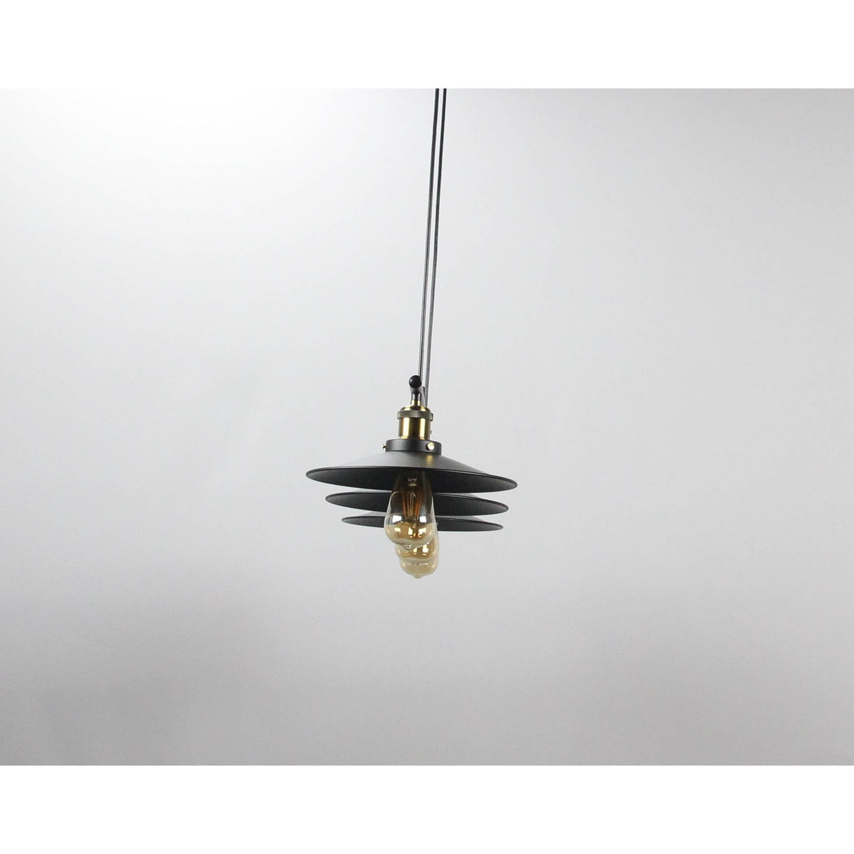 LAMP. COLGANTE NEGRO 3L E27 40W