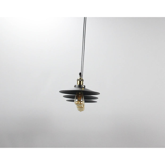 LAMP. COLGANTE NEGRO 3L E27 40W