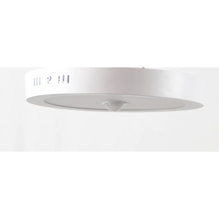 LAMP. LED TECHO BLANCO 1L 18W 6000K CON SENSOR DE MOVIMIENTO