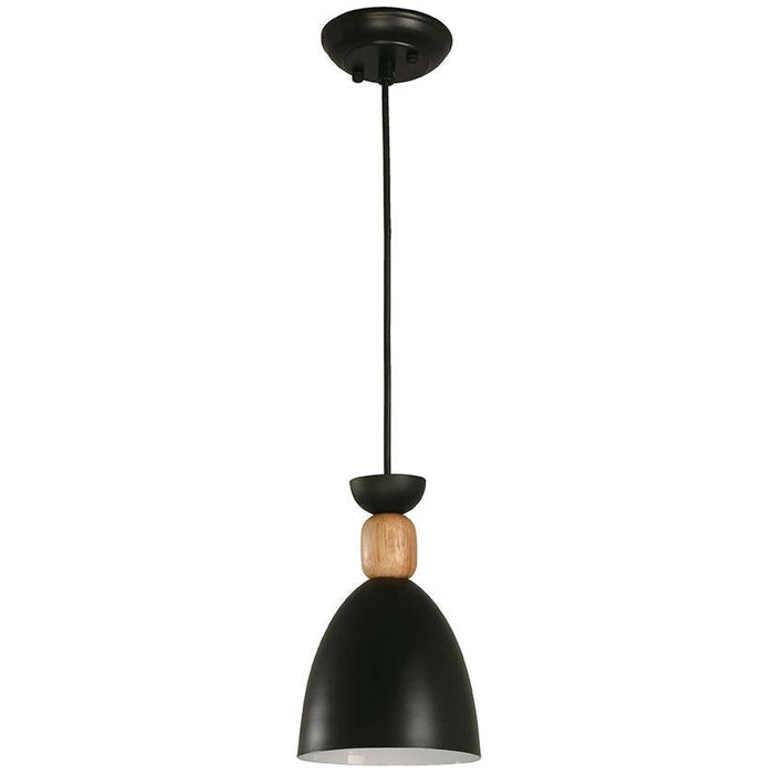 LAMP. COLGANTE NEGRO 1L E27 40W