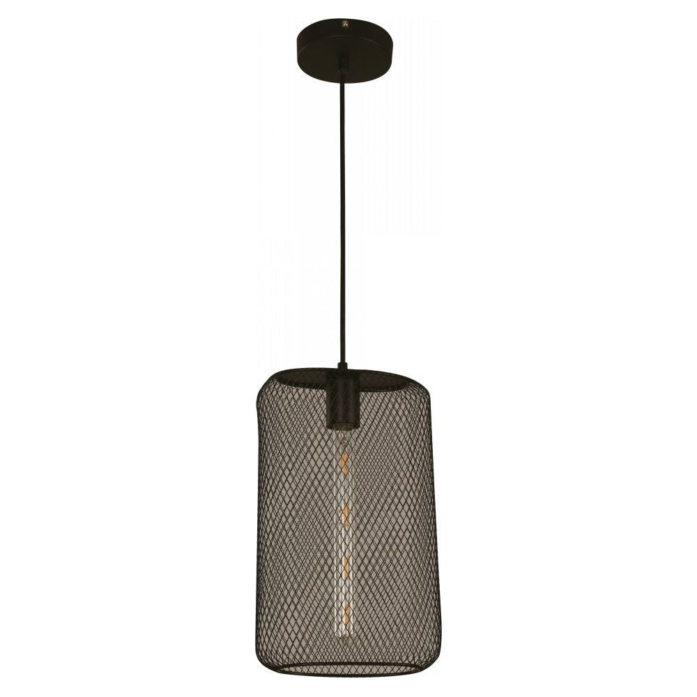 LAMP. COLGANTE NEGRO 1L E27 60W