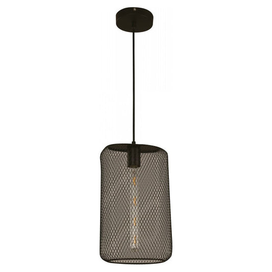 LAMP. COLGANTE NEGRO 1L E27 60W