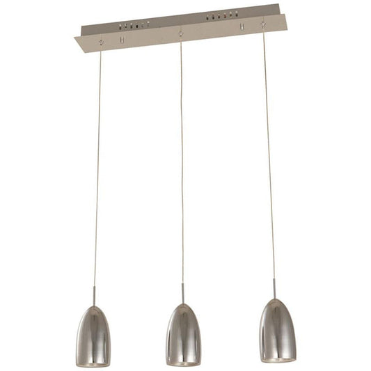 Lámpara Led Colgante Cromo 3L 3W 3000K