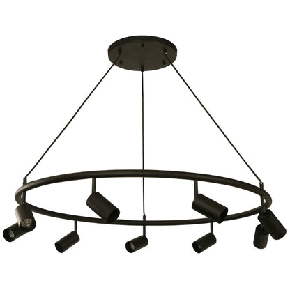 LAMP. COLGANTE NEGRO 9L GU10 5W