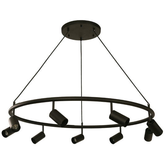 LAMP. COLGANTE NEGRO 9L GU10 5W