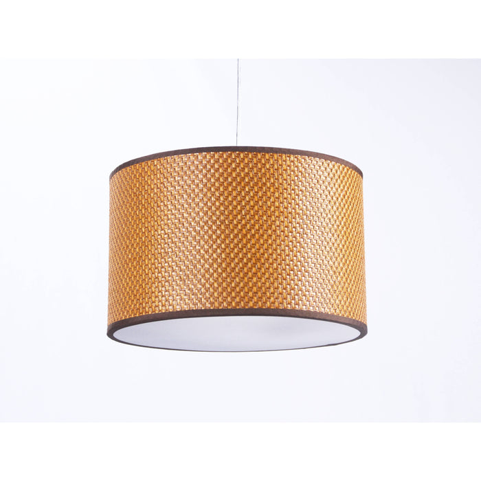 LAMP. COLGANTE NÍQUEL SATINADO 2L E27 60W