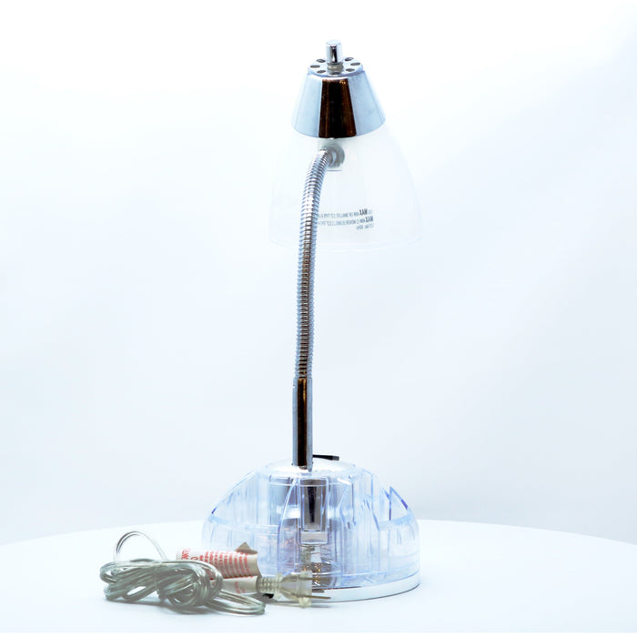 LAMP. ESCRITORIO TRANSPARENTE 1L E27 40W
