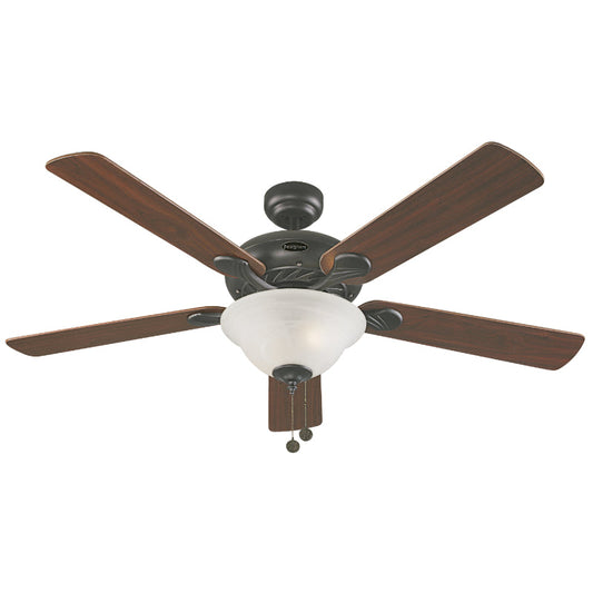 VENTILADOR DE TECHO 52" NEGRO 2L E27 40W