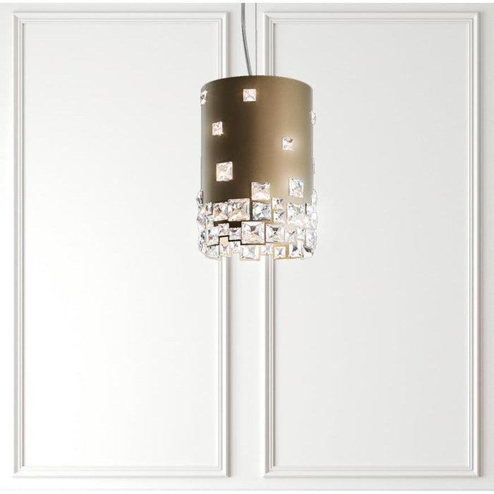 LAMP. COLGANTE CRISTAL MOSAIX 4L G9 50W