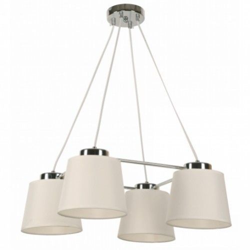 LAMP. COLGANTE CROMO 4L E27 40W