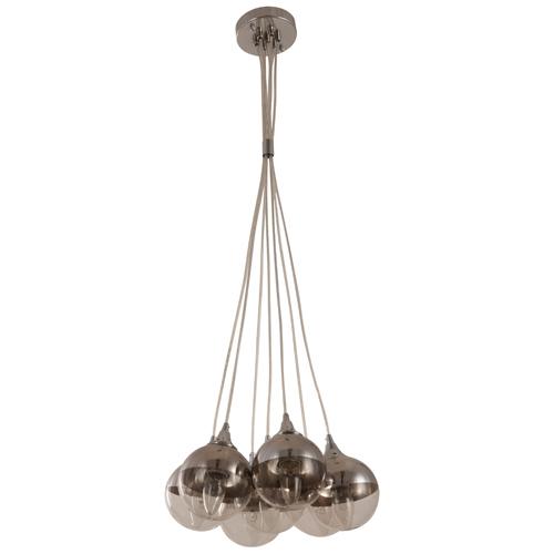 LAMP. COLGANTE CROMO 7L E27 40W